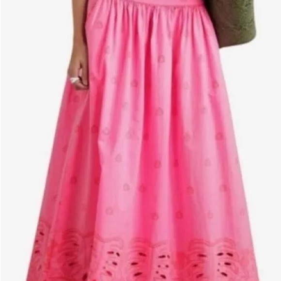 FARM Rio Pink Chic Eyelet Maxi Skirt - Picture 7 of 7